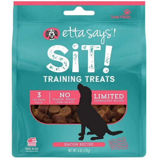 Etta's Says!  Sit! Training Treats Pork & Bacon Recipe  6 oz