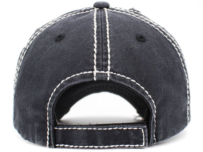 Dog Mom Leopard Washed Vintage Ballcap