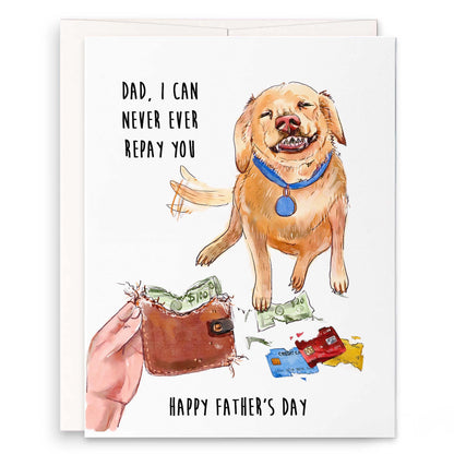 Dog Chews Wallet - Greeting Card