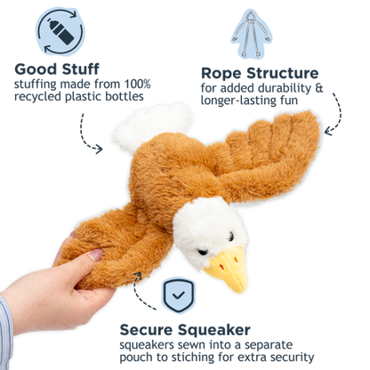 FLING AND FETCH EAGLE DOG TOY