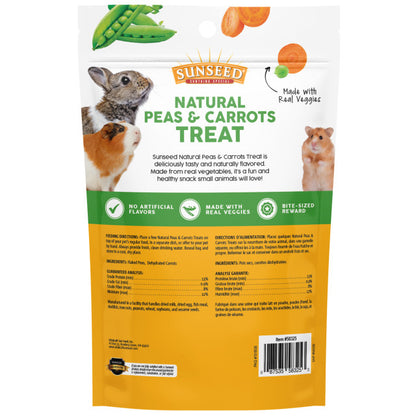 NATURAL PEAS & CARROTS TREAT FOR SMALL ANIMALS, 3 OZ