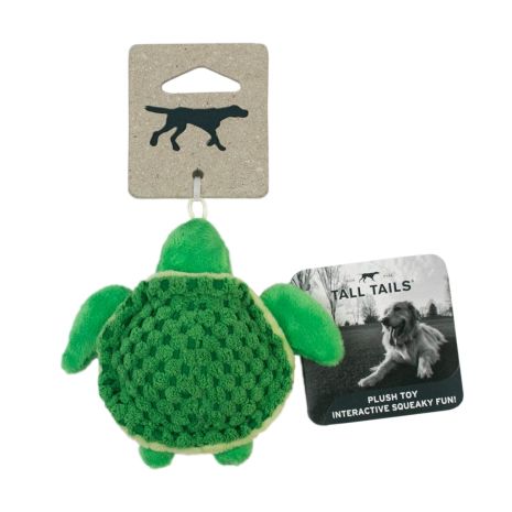 BABY TURTLE WITH SQUEAKER DOG TOY 4"