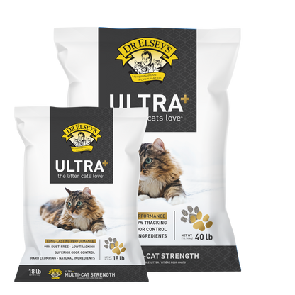 Ultra + Clumping Clay Cat Litter 20# box